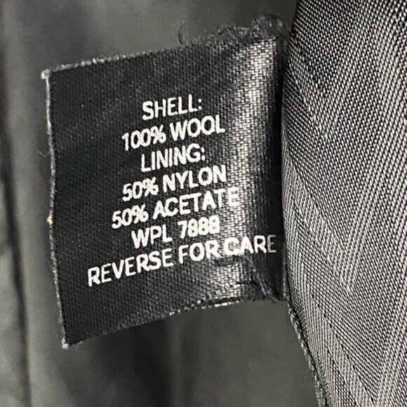 Michael Kors Black Hooded Wool Coat Women's Size 6 Mid Length Overcoat Lining * - Picture 15 of 16